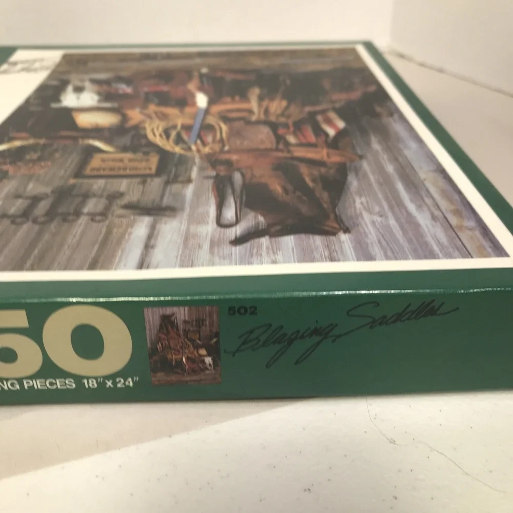 Sealed Vintage Apple Street 550pc. Puzzle 1989 Blazing Saddles Jigsaw
